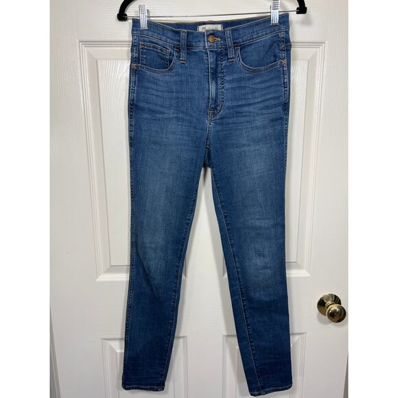 Madewell Denim Blue High-Rise Roadtripper Skinny Leg Jeans Capsule Staple - Picture 2 of 11